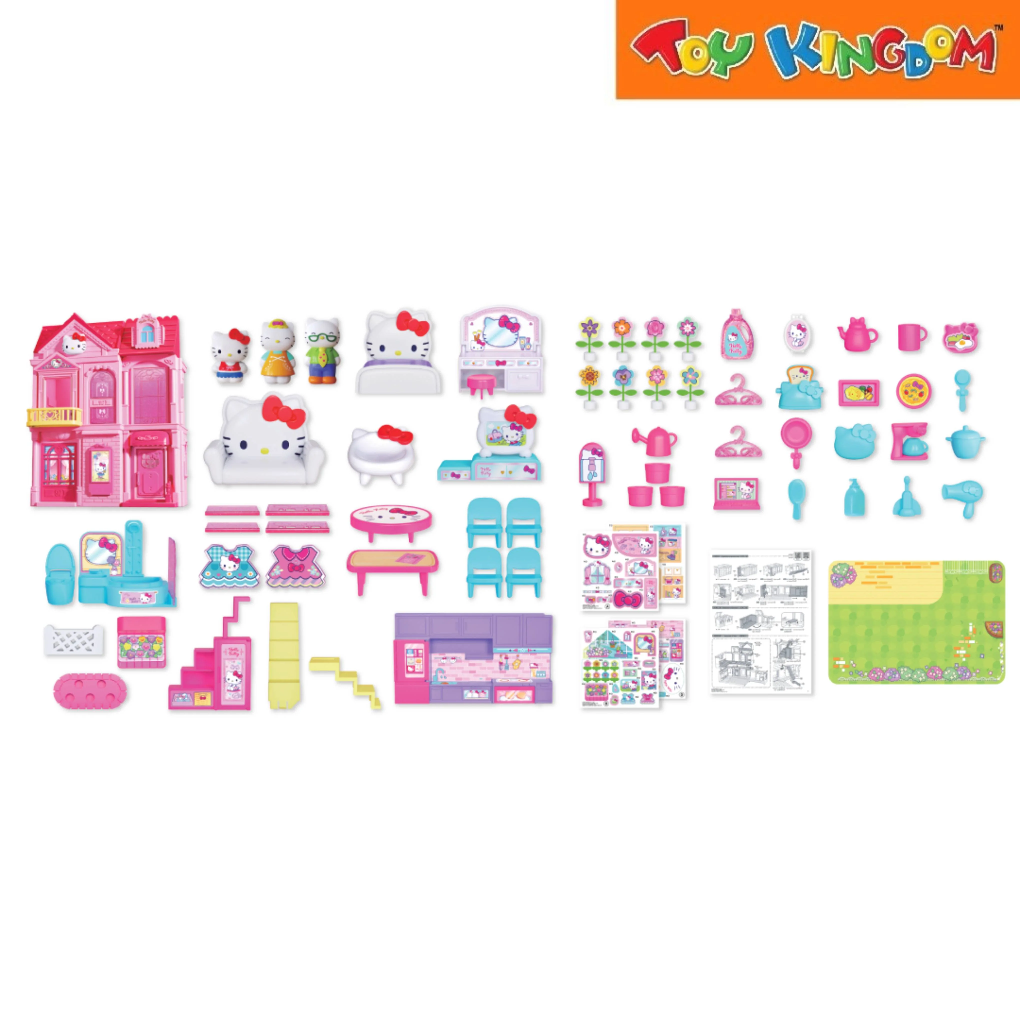 Sanrio Hello Kitty Deluxe Villa 68pcs Playset - Image 4