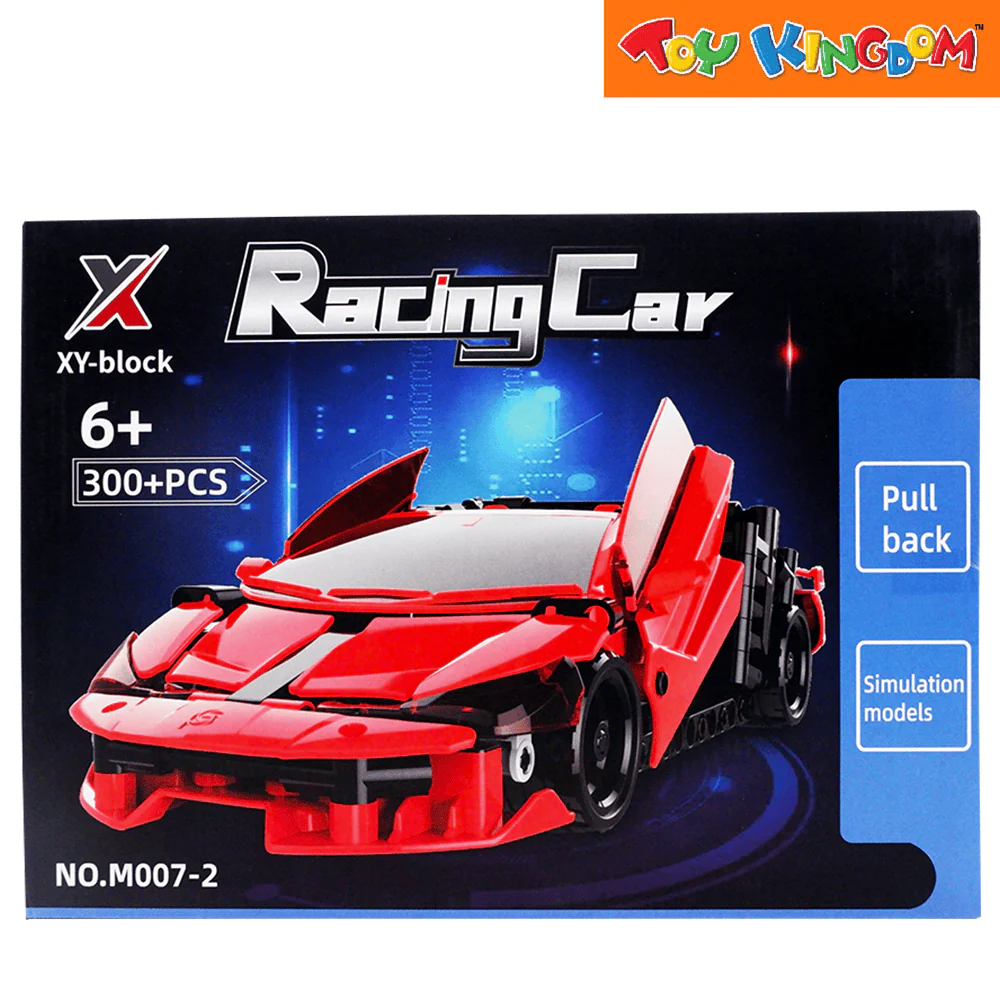 XY Blocks Racing Car Red 300 pcs Building Set - Image 3